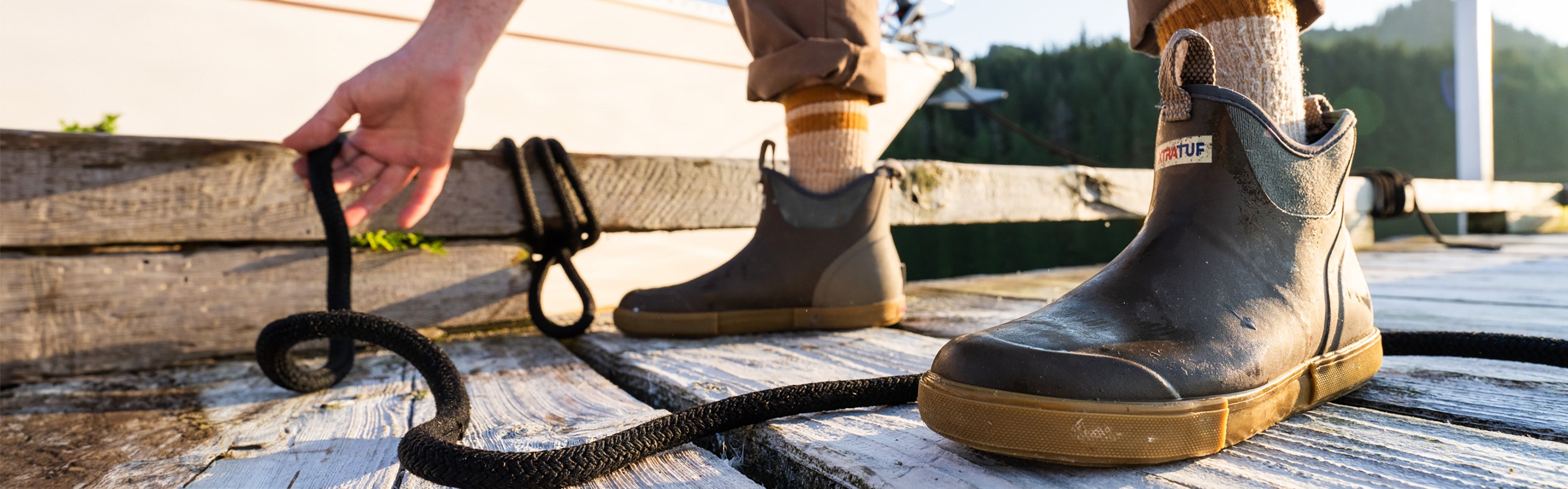 アンティークアイアン＊オフホワイト Vintage Ankle Deck Boots – XTRATUF