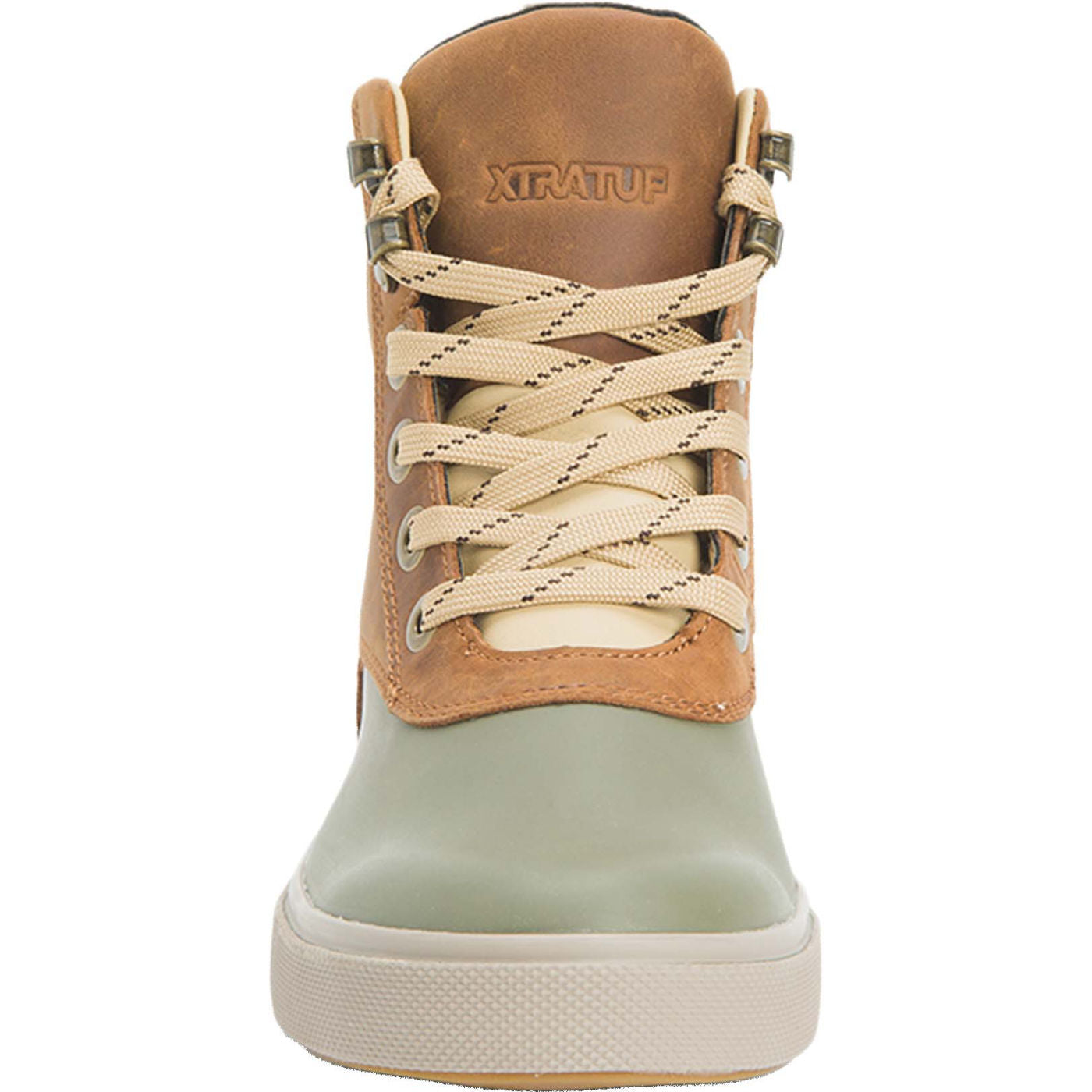 Women's 6 in Leather Lace Ankle Deck Boot - front