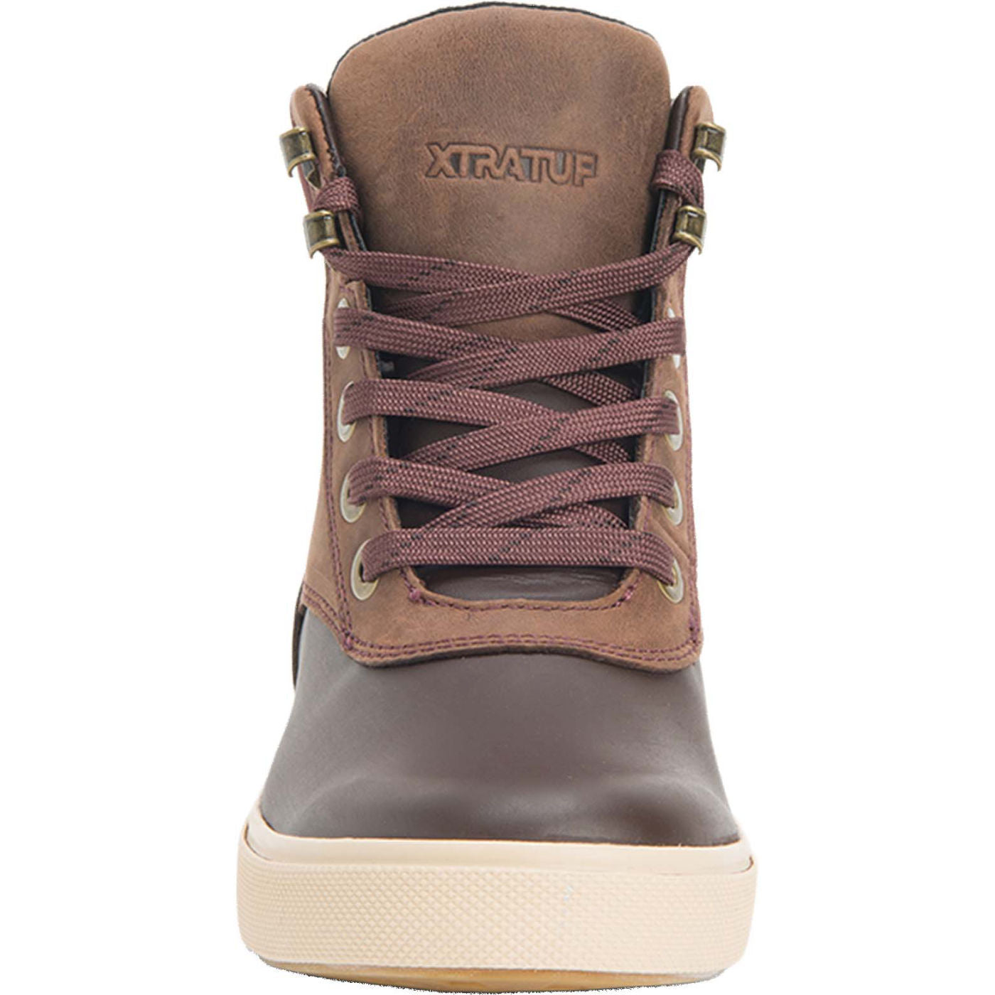 Women's 6 in Leather Lace Ankle Deck Boot - front