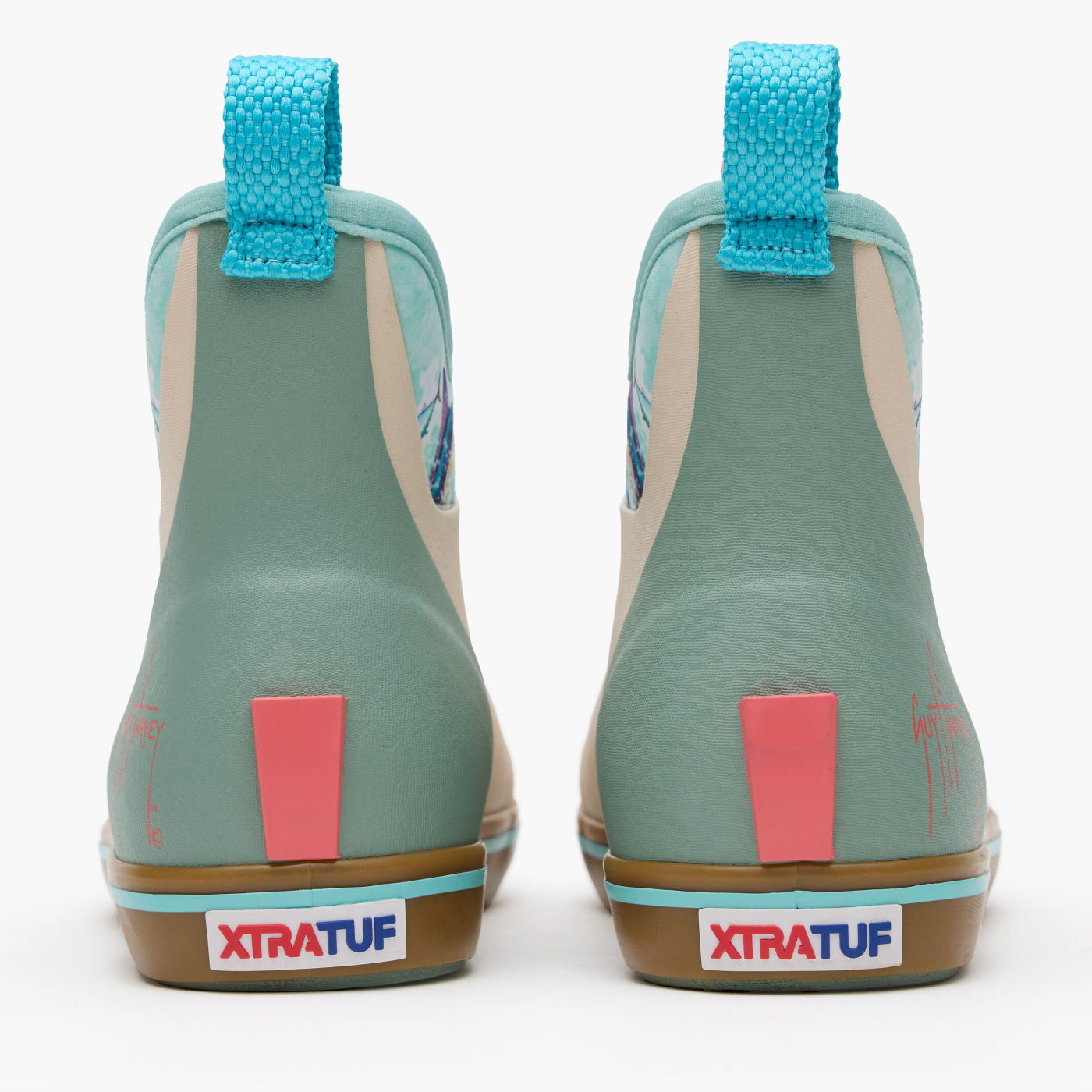 Women's 6 in Ankle Deck Boot Guy Harvey - back