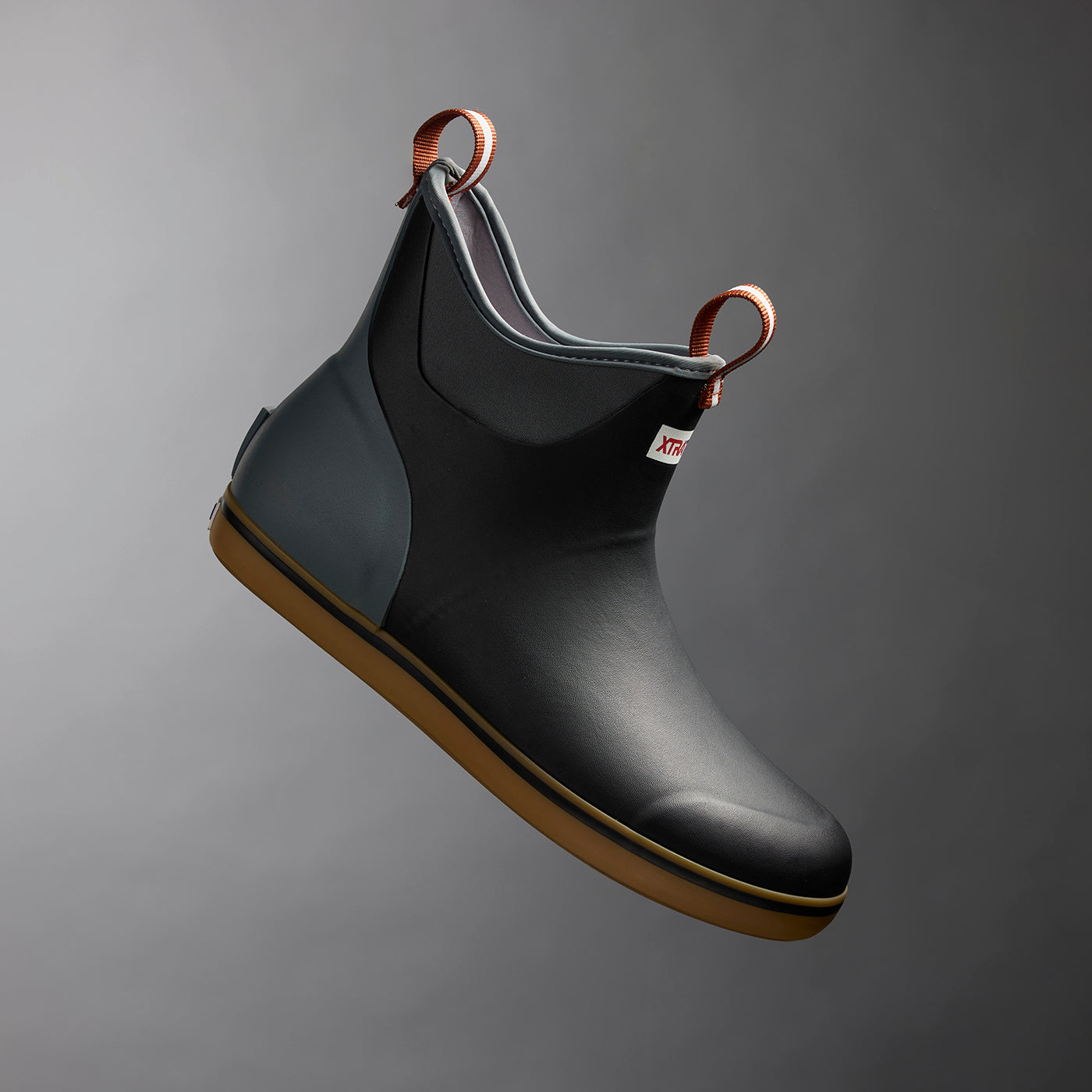 XTRATUF Men\'s Black Waterproof Chelsea Ankle Leather Rain Boots Size 8.5 M Men main image 3