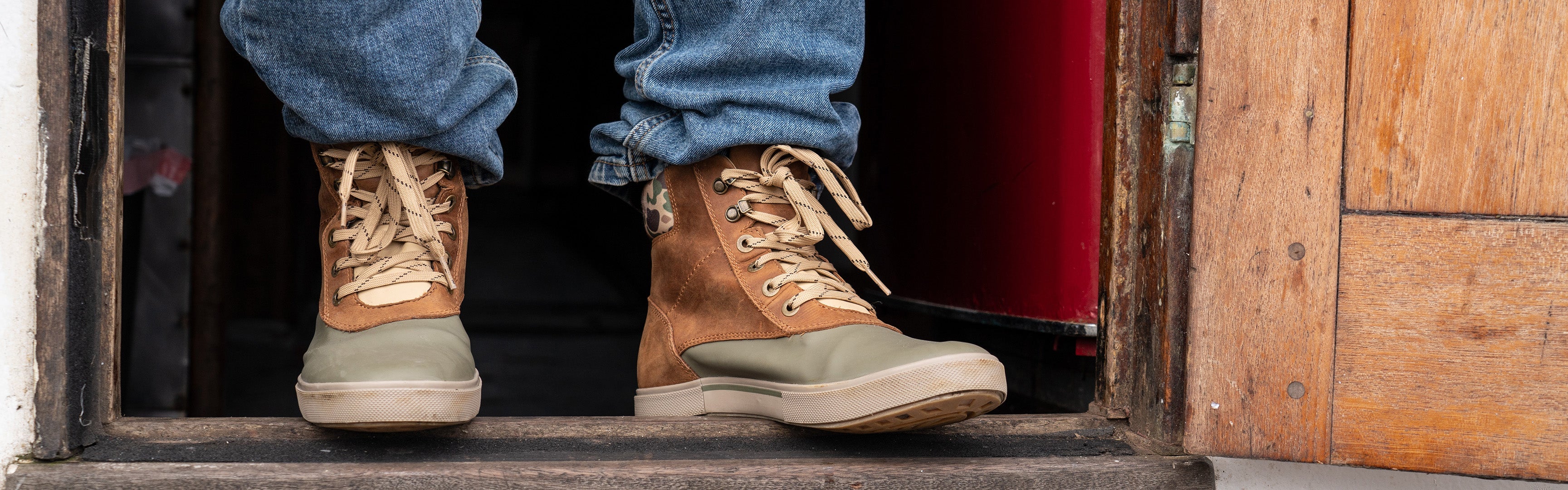 Leather Ankle Deck Boots