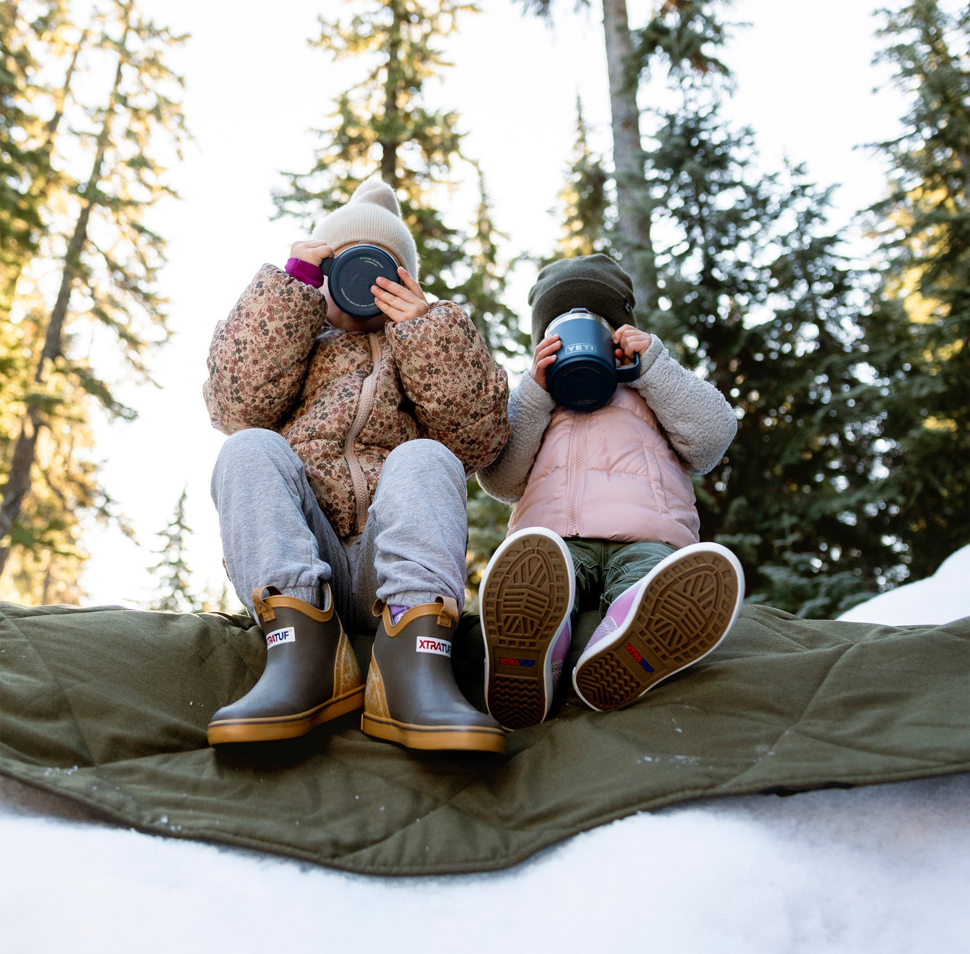 Big Kids Trolling Pack Fleece Lined Ankle Deck Boot