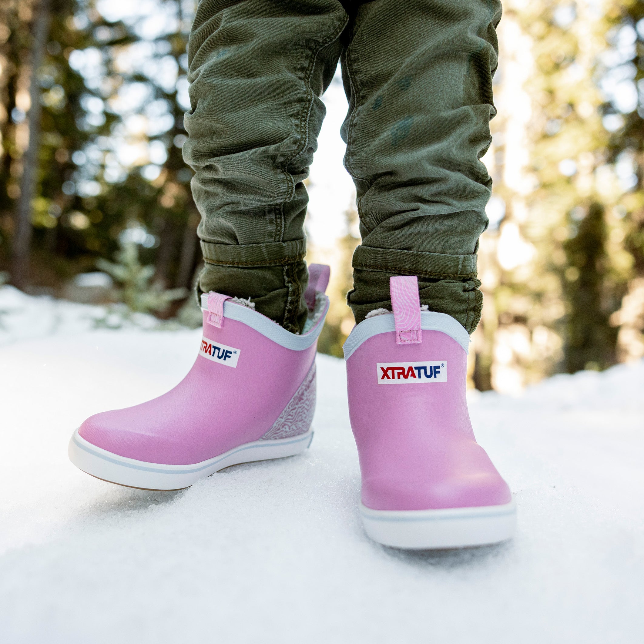 Big Kids Trolling Pack Fleece Lined Ankle Deck Boot