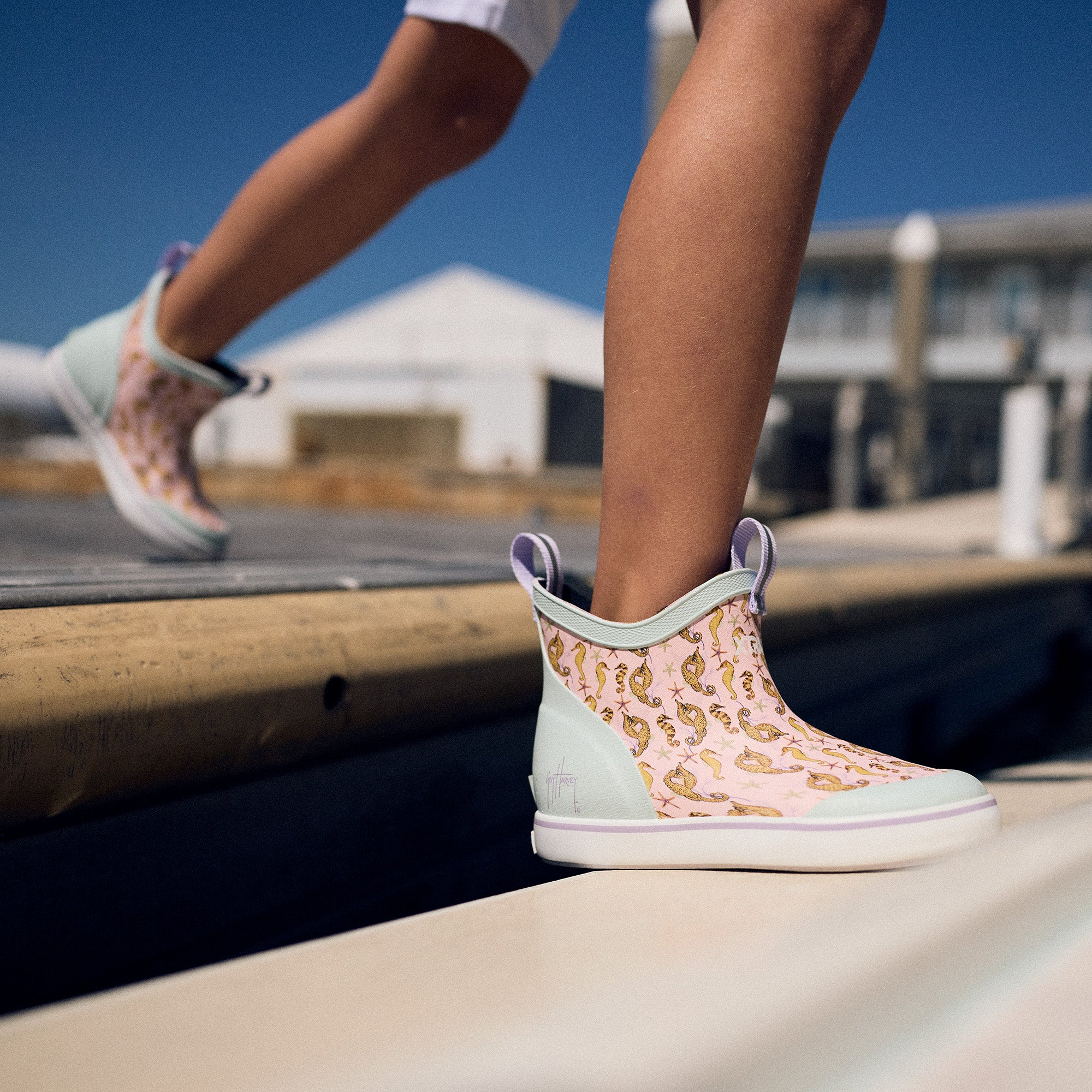 Big Kids Ankle Deck Boot Guy Harvey