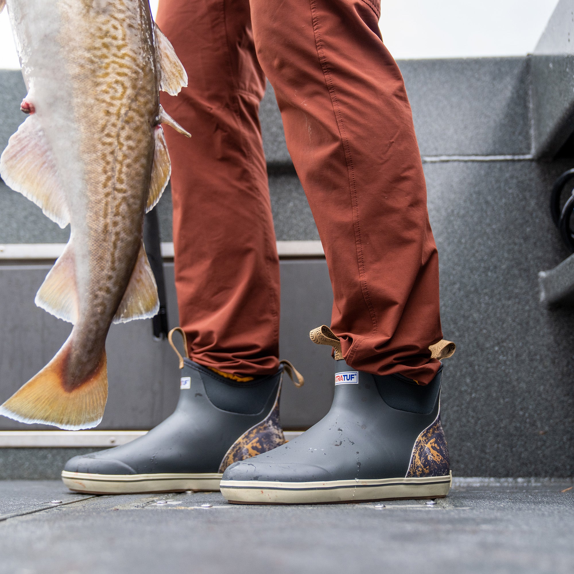 Men's Trolling Pack Fleece Lined Ankle Deck Boot
