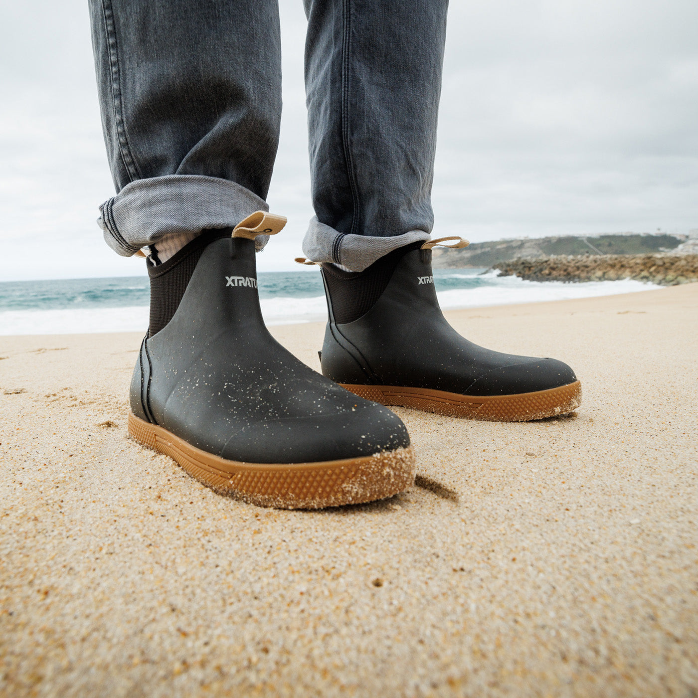 XTRATUF Men's Wheelhouse Rain Boot - Commercial Grade Ankle Deck Boot With Oil-Resistant Sole