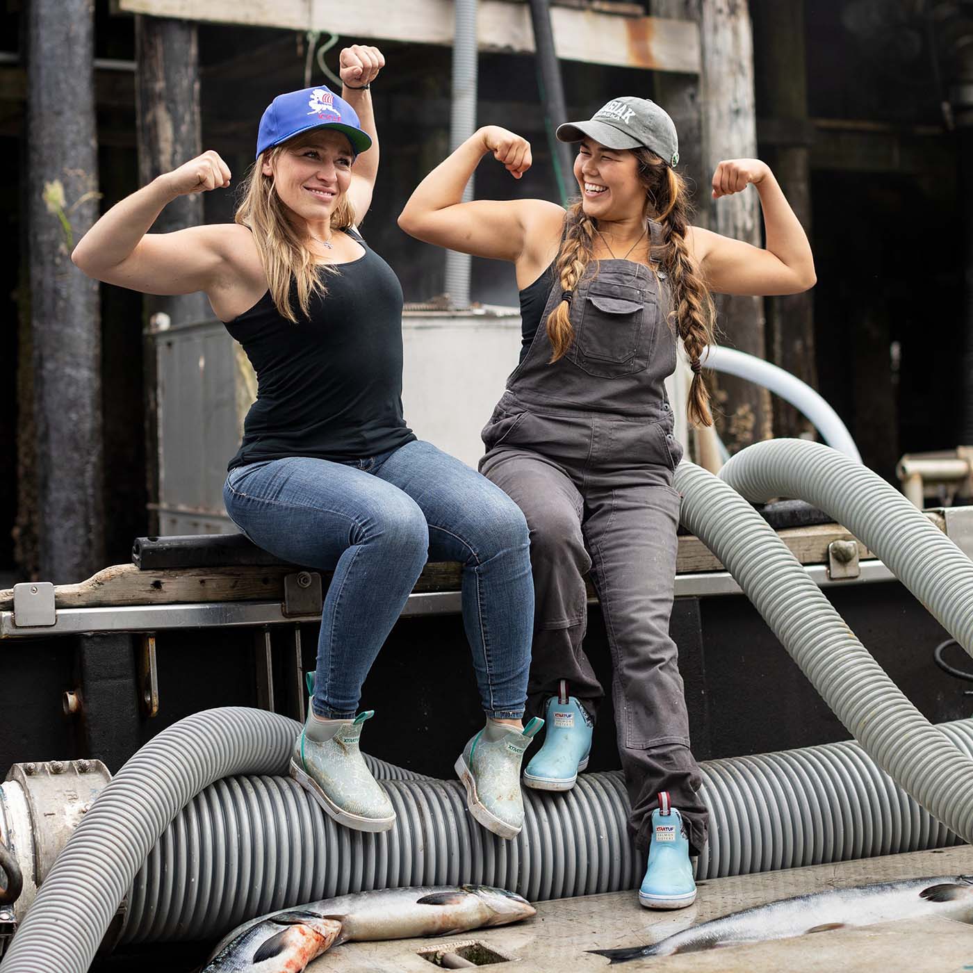 Women's Salmon Sisters Ankle Deck Boot – XTRATUF