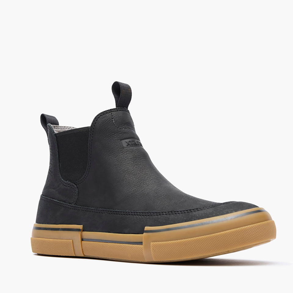 Men's Leather Chelsea Ankle Deck Boot