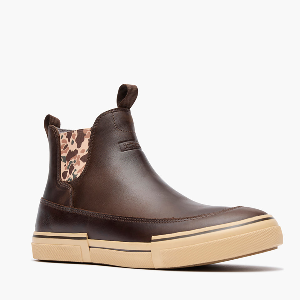 Men's Leather Chelsea Ankle Deck Boot