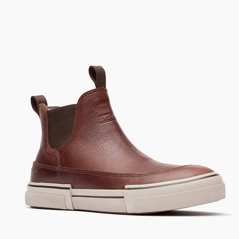Women's Leather Chelsea Ankle Deck Boot