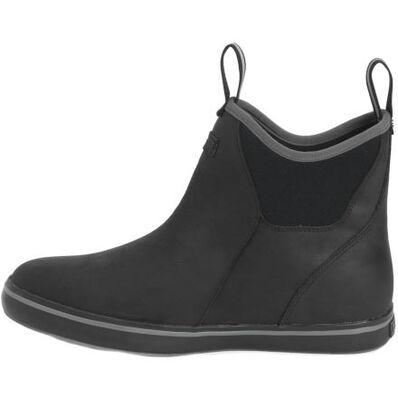 Men's Leather 6 in Ankle Deck Boot XAL000 Black