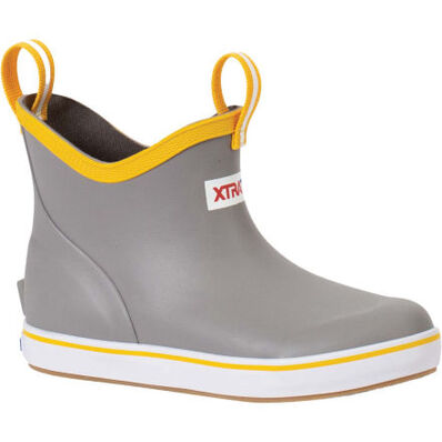 Kids' Ankle Deck Boot XKAB107 Gray Yellow